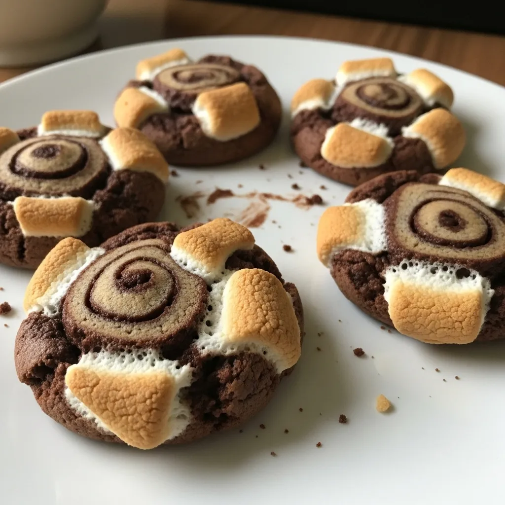 Chocolate Marshmallow Swirl Cookies - tertiary view
