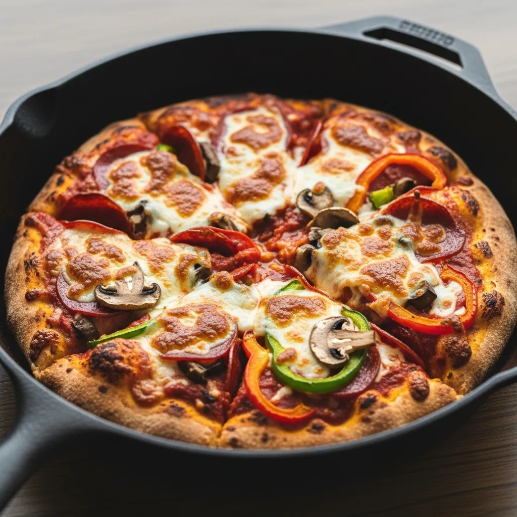 Cast Iron Skillet Pizza - Perfect for Family Dinners
