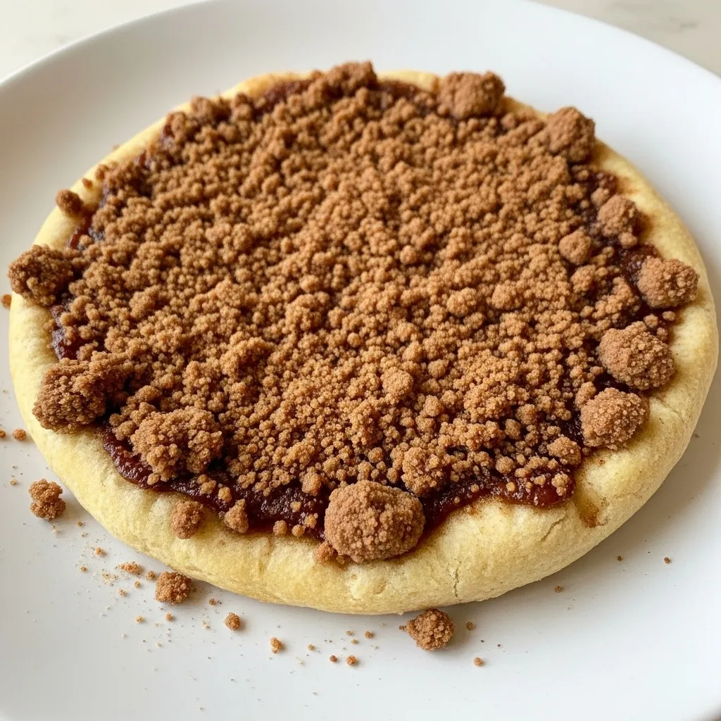 Cinnamon Crumb Dessert Pizza - Perfect for Family Treats