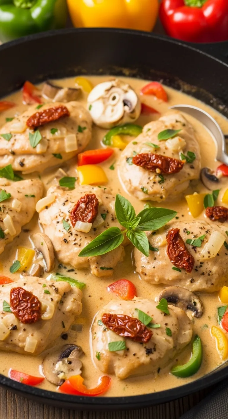 Tuscan Style Creamy Chicken Skillet - tertiary view