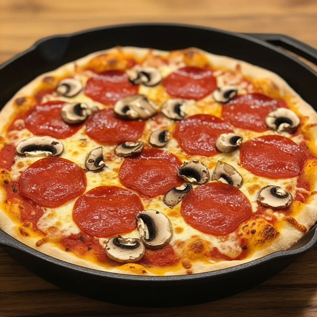 Cast Iron Skillet Pizza - Perfect for Family Dinners - secondary view