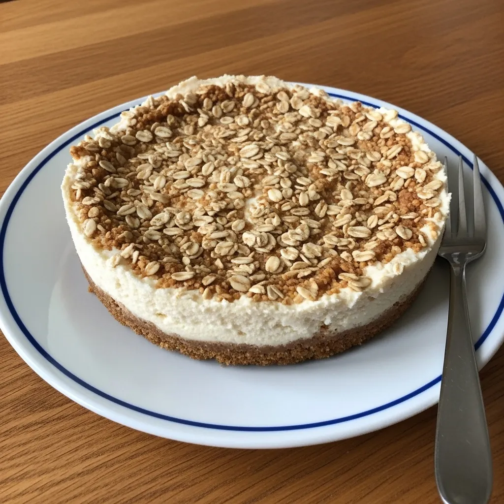 No-Bake Oatmeal Cream Pie Cheesecake - Nostalgic Comfort in Every Slice! - secondary view