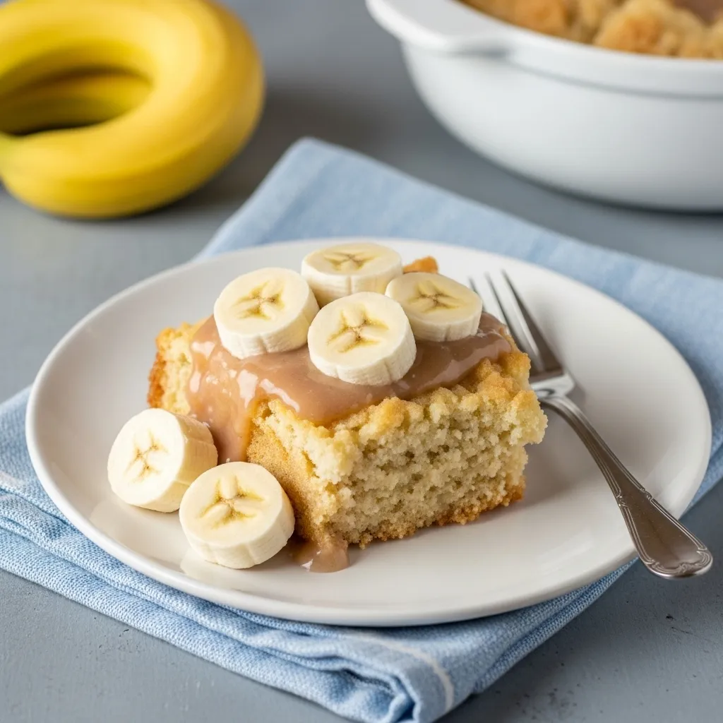 Banana Split Dump Cake - All Your Favorite Banana Split Flavors in One Easy Dessert! - tertiary view