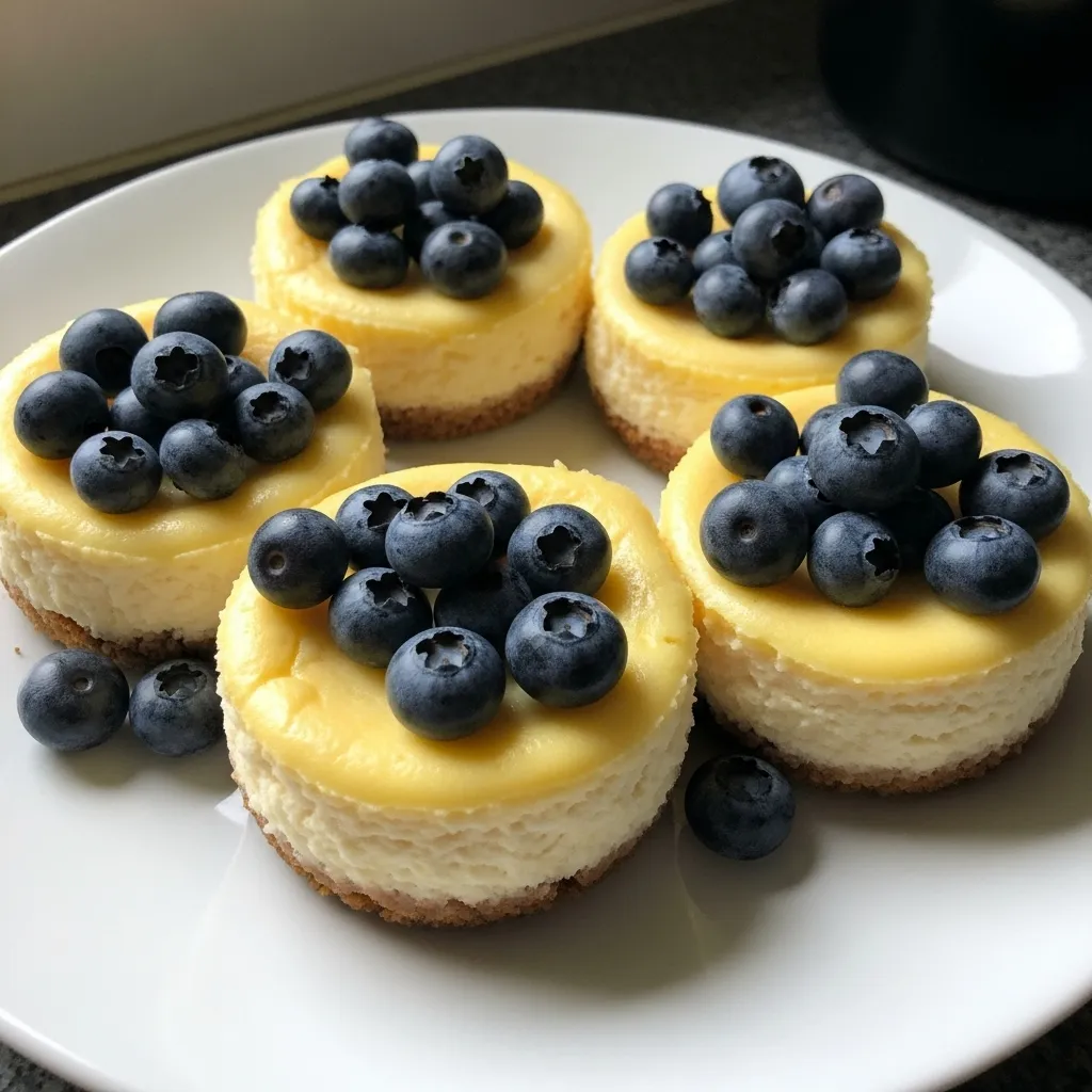 Minii Lemonn Bluueberry Cheesecakes - secondary view