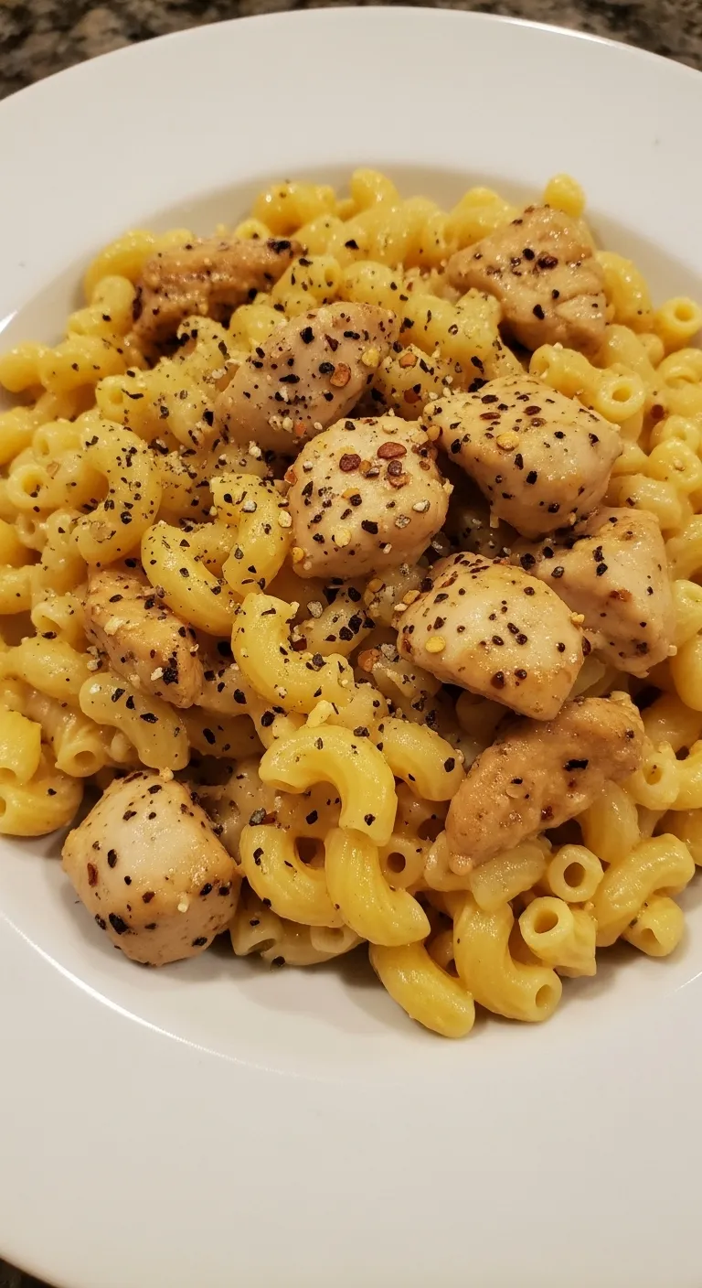 Copycat Applebee's Honey Pepper Chicken Mac and Cheese - secondary view