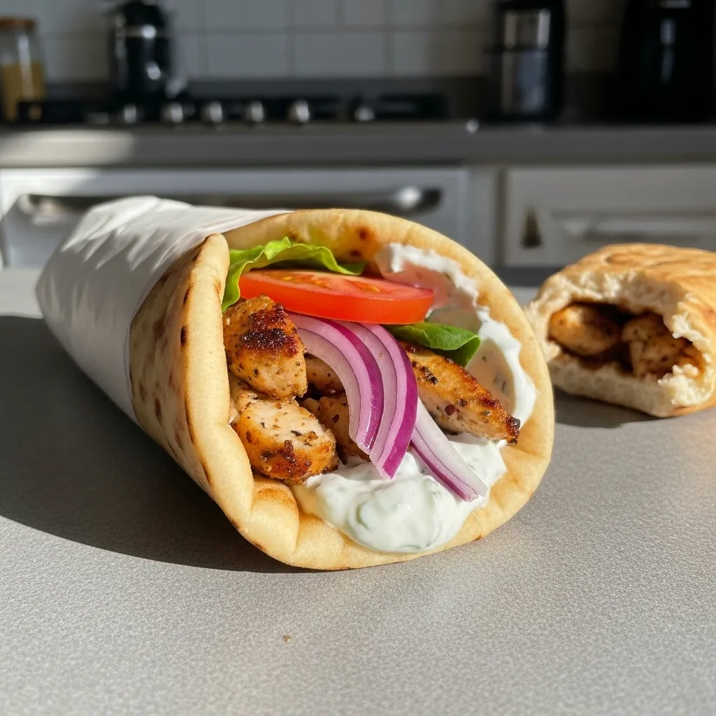 Easy Greek Chicken Gyros – Authentic, Flavor-Packed & Ready Fast! - tertiary view