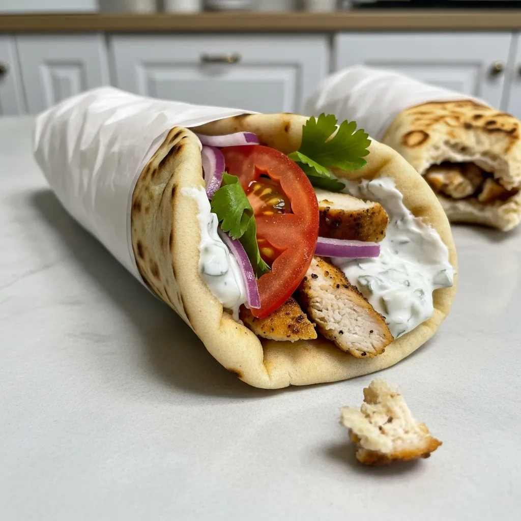 Easy Greek Chicken Gyros – Authentic, Flavor-Packed & Ready Fast! - secondary view