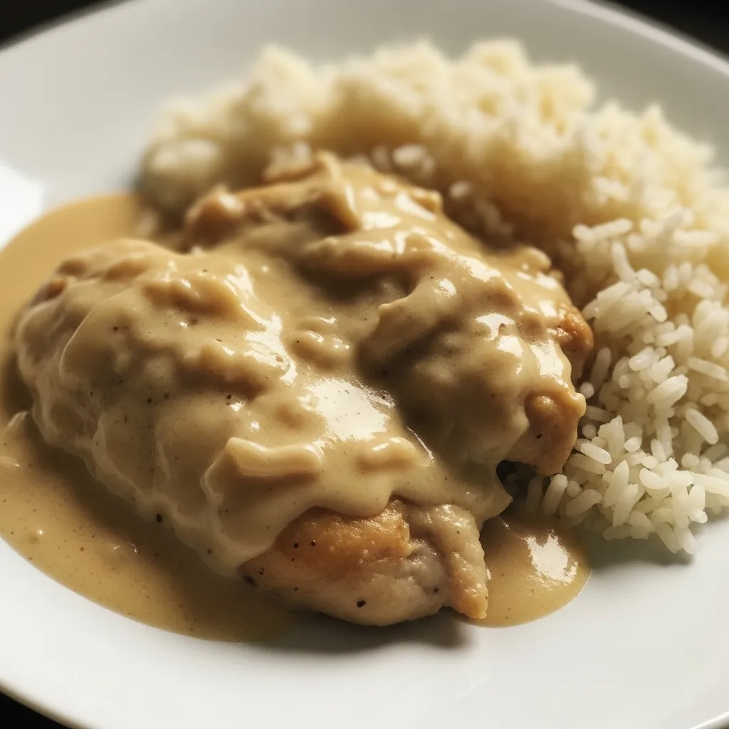 Creamy Smothered Chicken and Rice - Perfect for Family Dinners