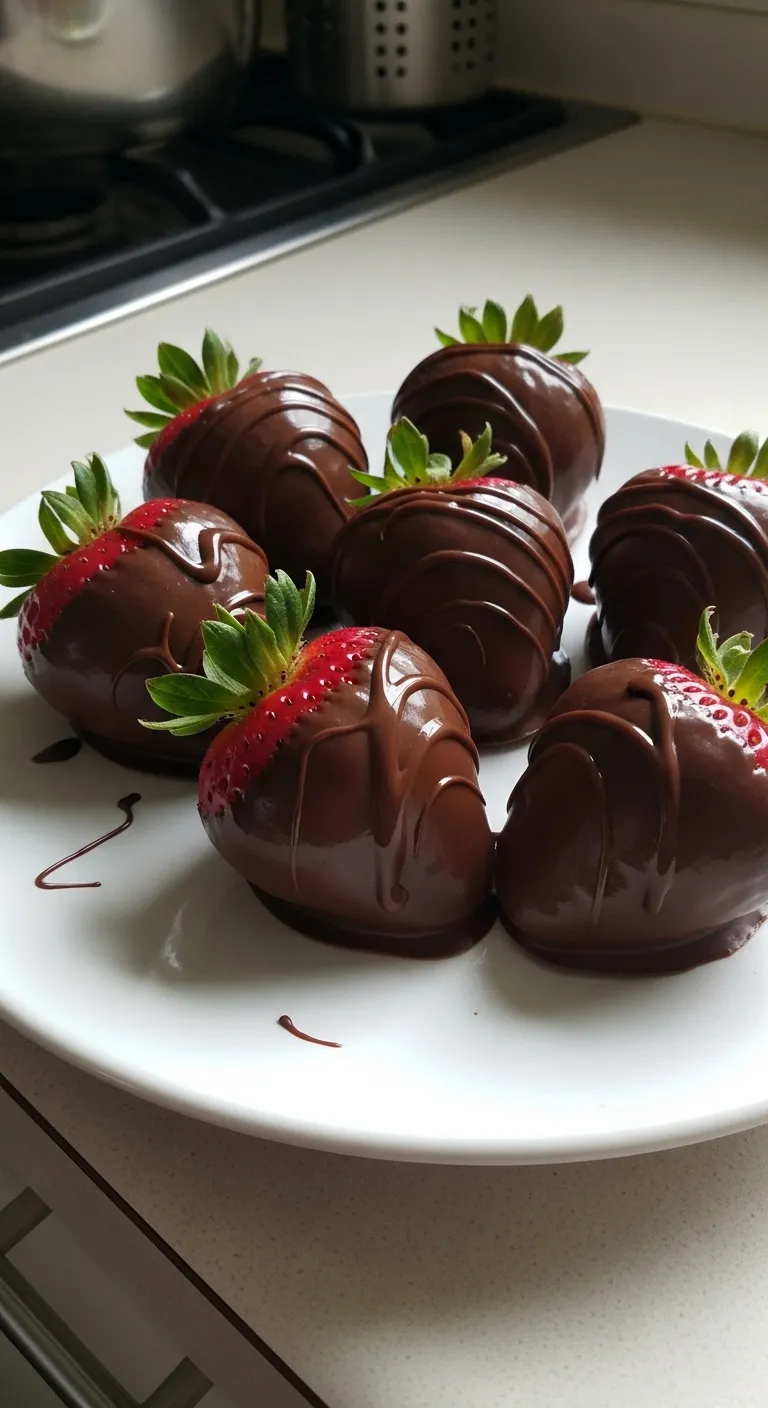 Chocolate-Covered Cheesecake Strawberries - Elegant Bite-Sized Perfection! - secondary view