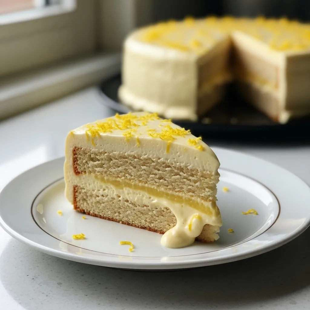 Italian Lemon Cream Cake – A Slice of Heaven - tertiary view