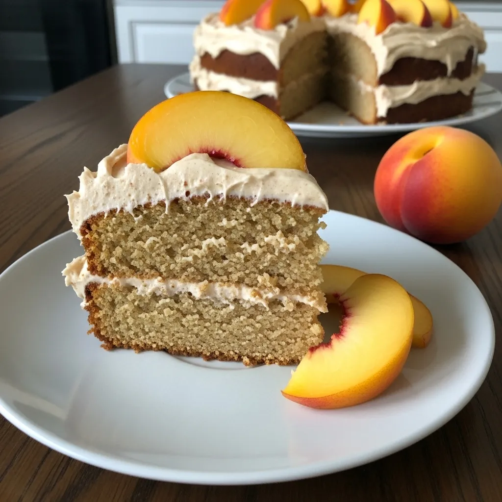 Peach Cake with Brown Sugar Frosting: A Sweet Southern Delight - tertiary view