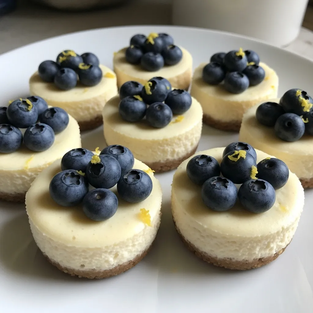 Minii Lemonn Bluueberry Cheesecakes - tertiary view