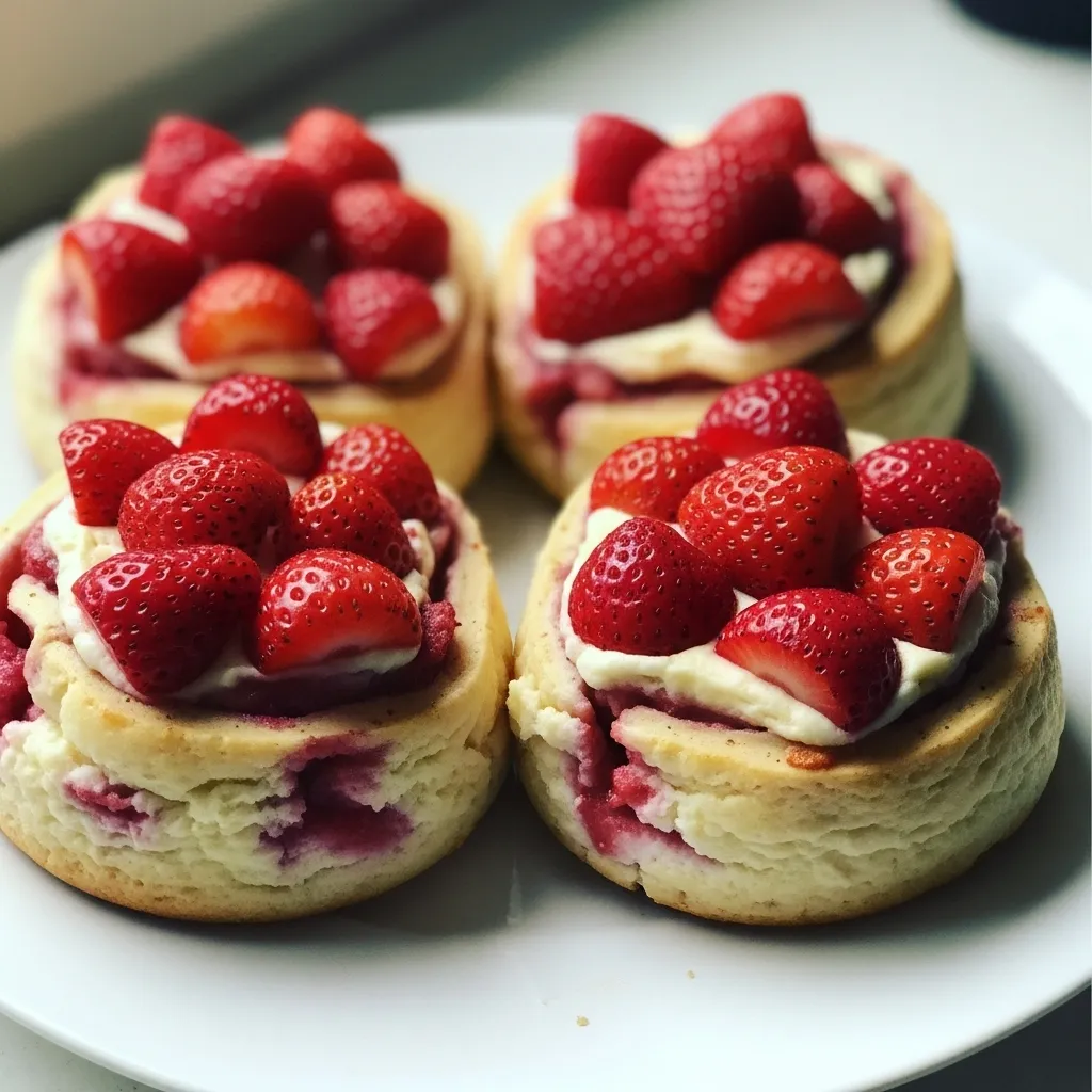 Easy Strawberry Cheesecake Sweet Rolls - tertiary view