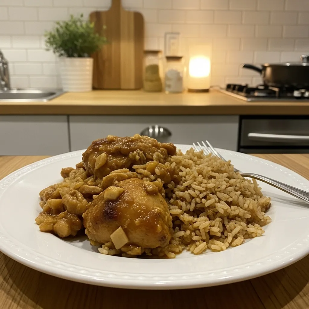 Best Smothered Chicken and Rice - secondary view