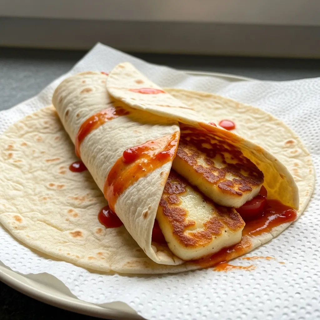 Sweet Chili Halloumi Wraps