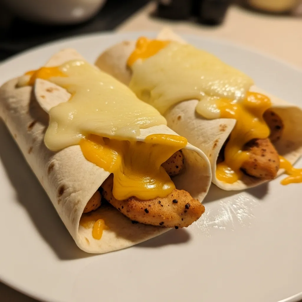 Cheesy Garlic Chicken Wraps - tertiary view