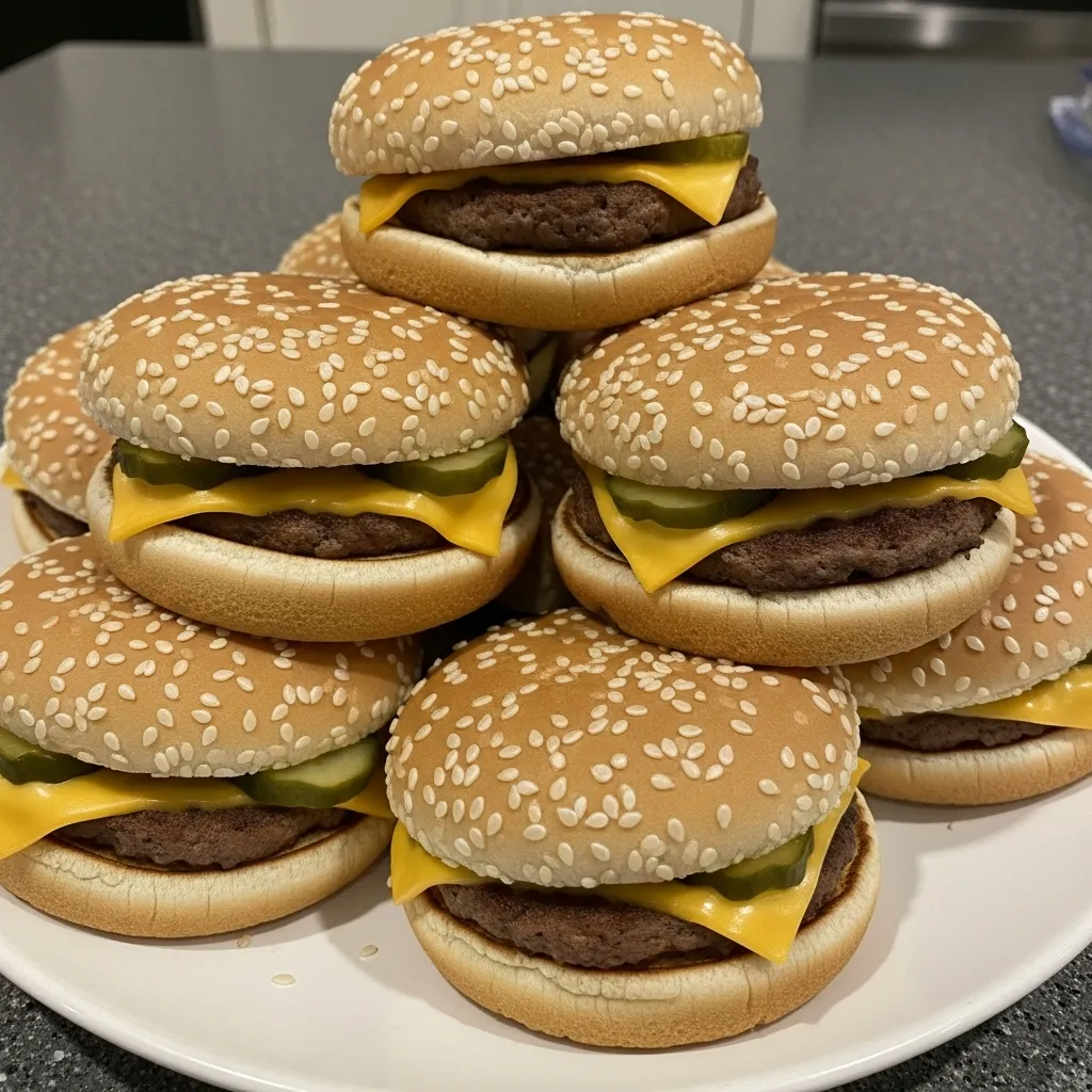 BEST RECIPE for Mini Big Mac Cheeseburgers - tertiary view