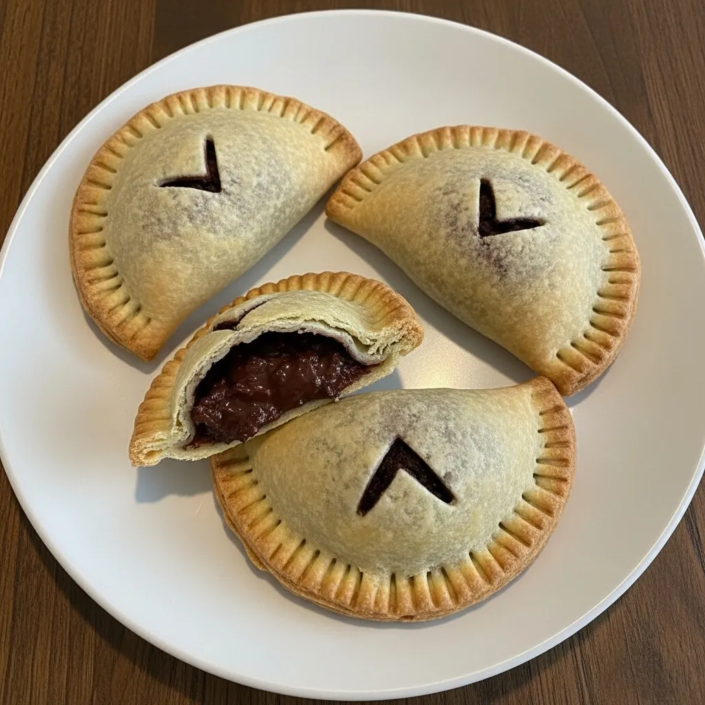 Chocolate-Filled Hand Pies - Flaky Pastry with Rich Chocolate Center! - tertiary view