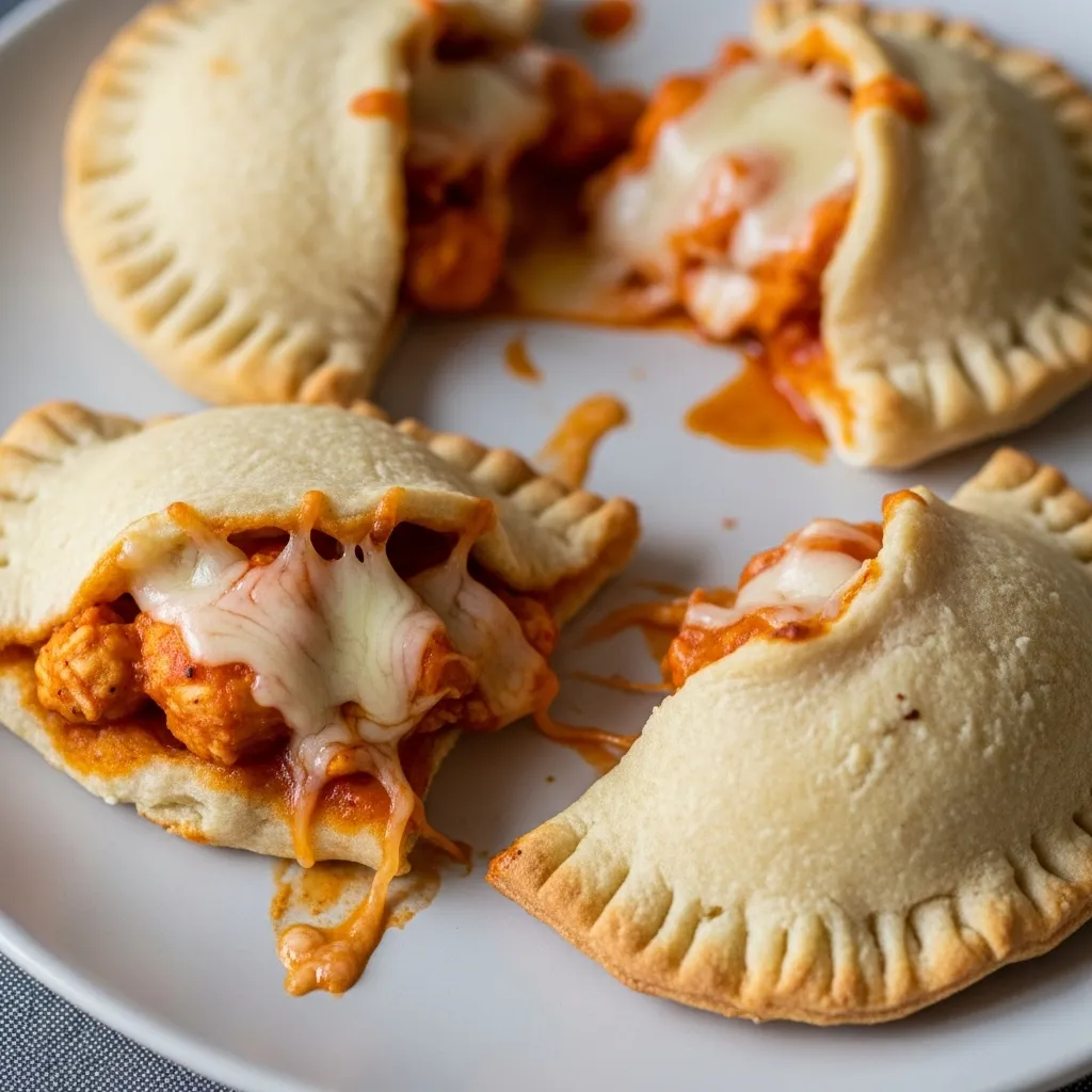Homemade Buffalo Chicken Pizza Pockets - Perfect for Family Dinners