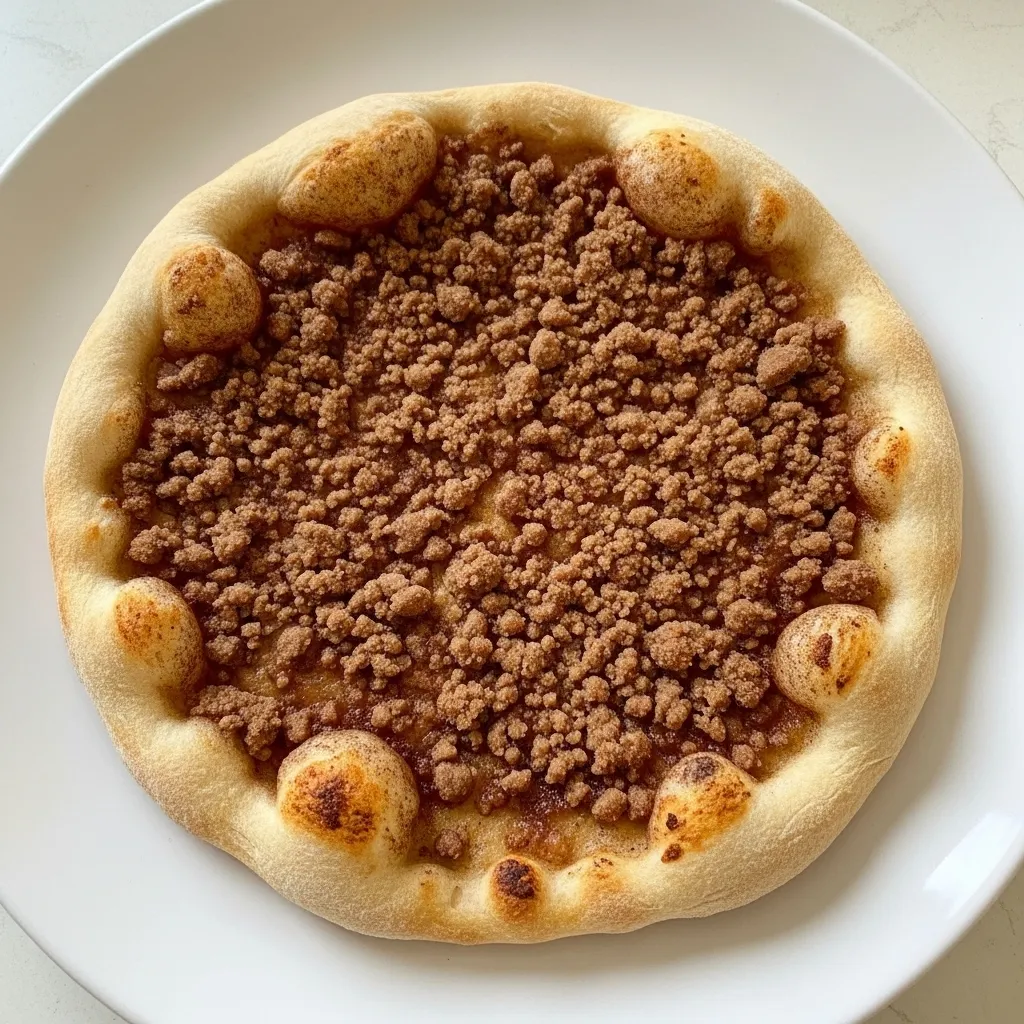 Cinnamon Crumb Dessert Pizza - Perfect for Family Treats - secondary view