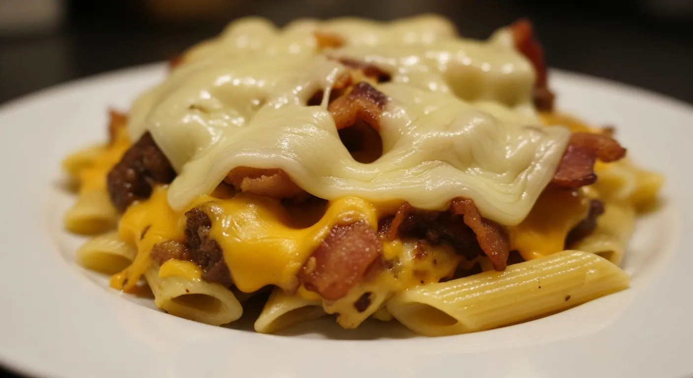 Loaded Bacon Cheeseburger Alfredo Pasta - secondary view