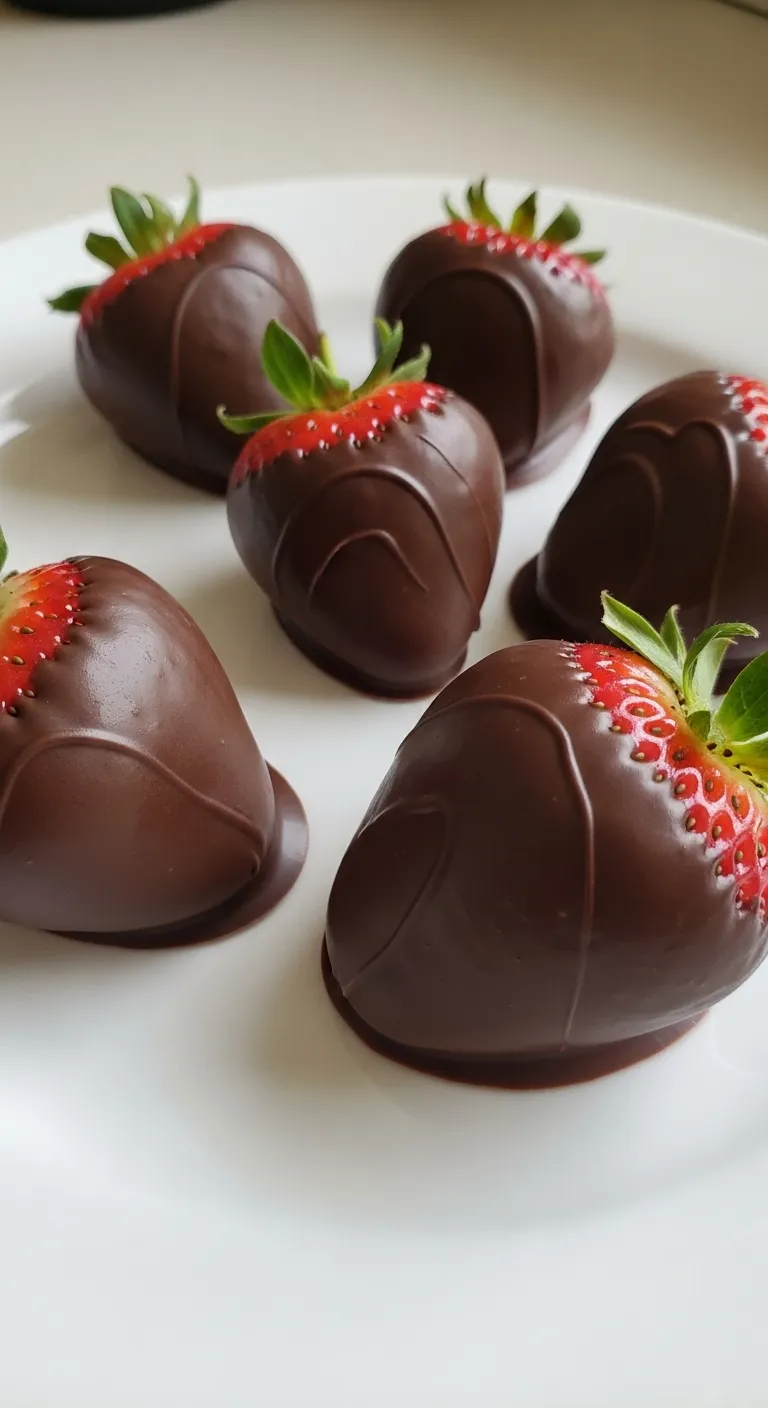 Chocolate-Covered Cheesecake Strawberries - Elegant Bite-Sized Perfection! - tertiary view
