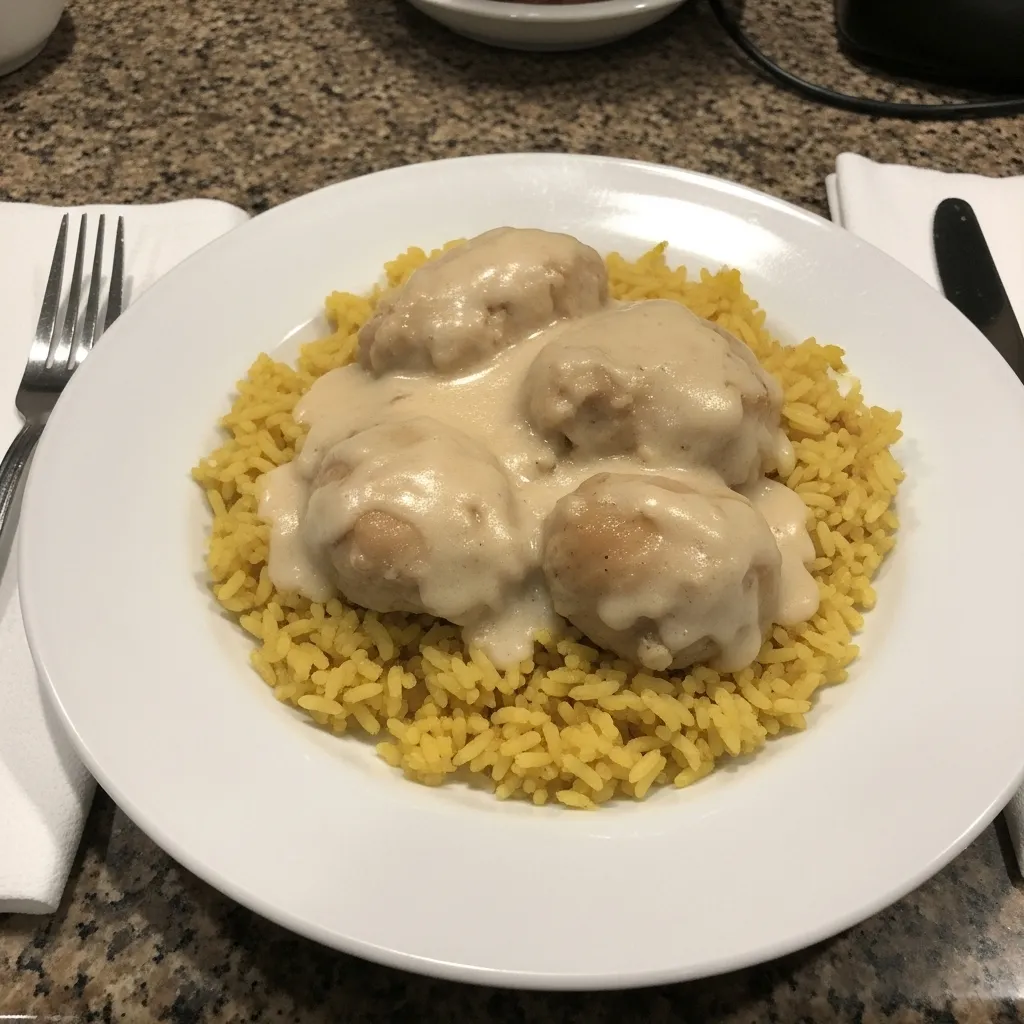 Creamy Smothered Chicken and Rice