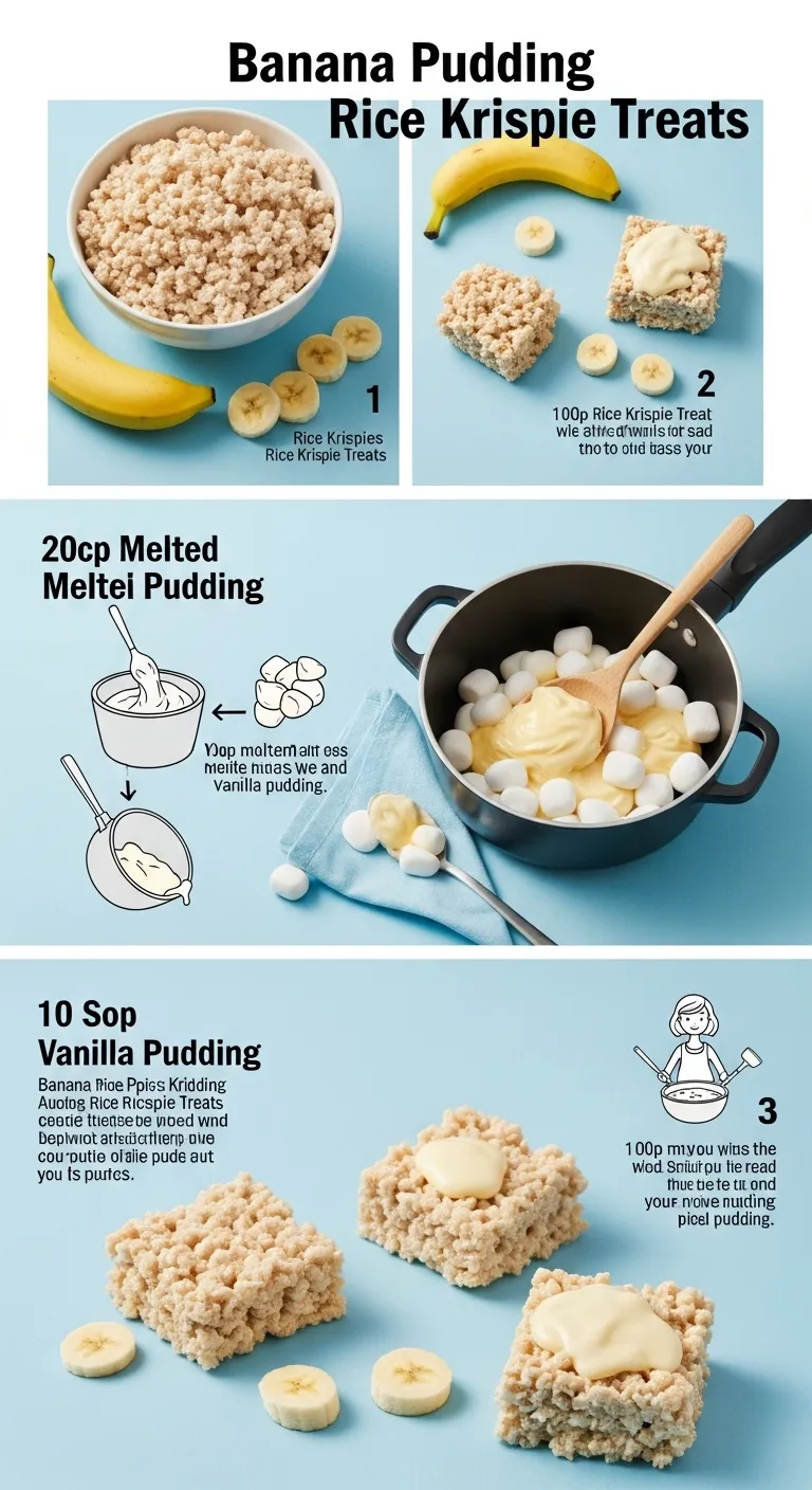 Banana Pudding Rice Krispie Treats - tertiary view
