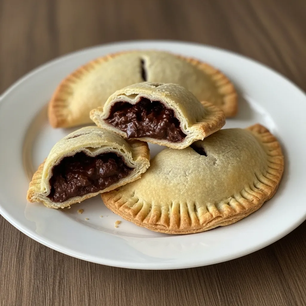 Chocolate-Filled Hand Pies - Flaky Pastry with Rich Chocolate Center! - secondary view