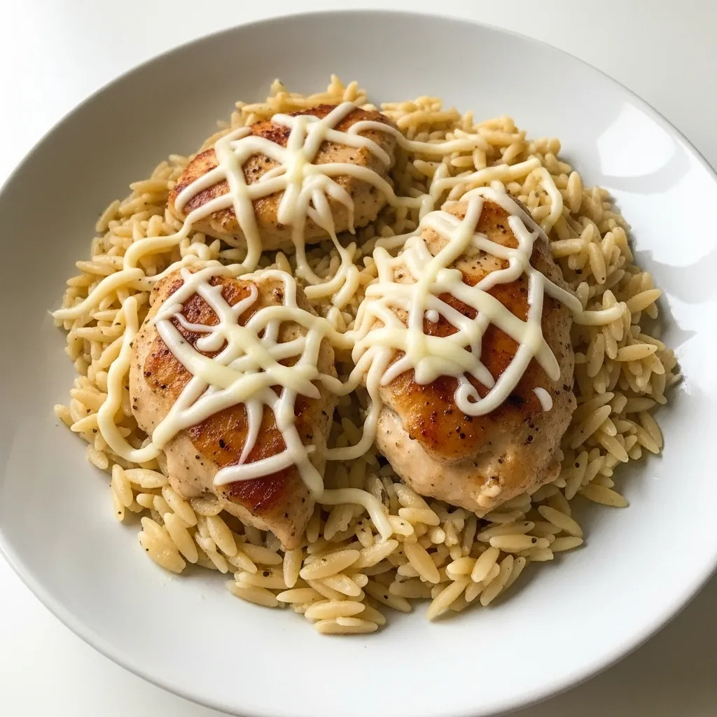 Creamy Parmesan Chicken and Orzo - Deliciously Comforting and Easy!