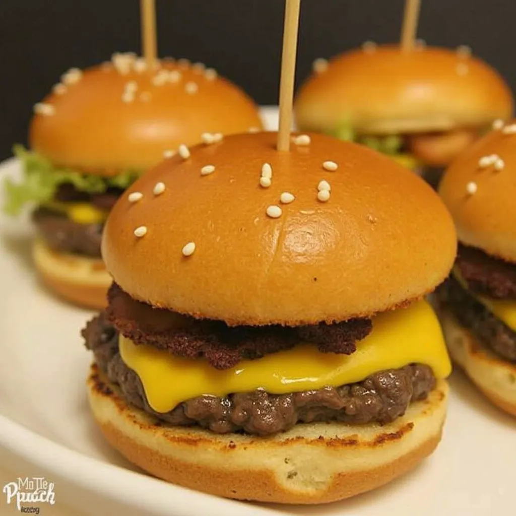 Mini Big Mac Cheeseburgers - tertiary view