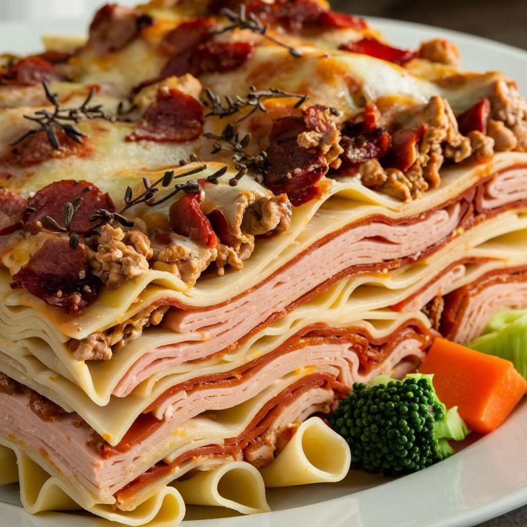 Chicken Cordon Bleu Lasagna