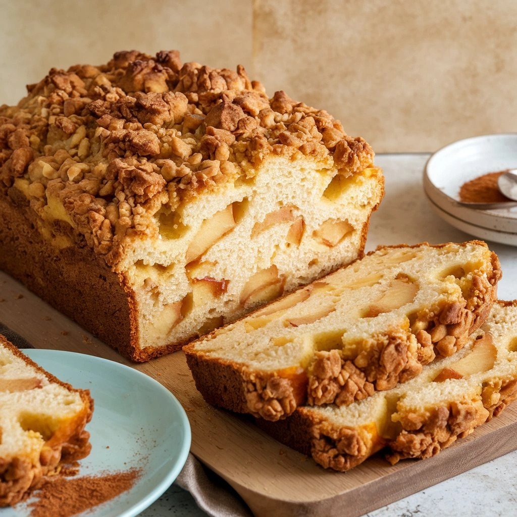 Apple Crisp Cheesecake Bread