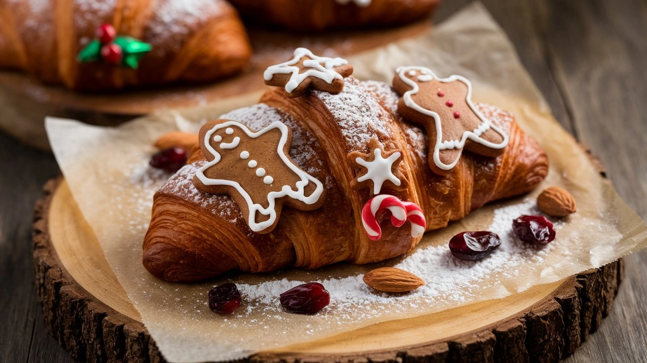 Holiday Gingerbread Almond Croissant