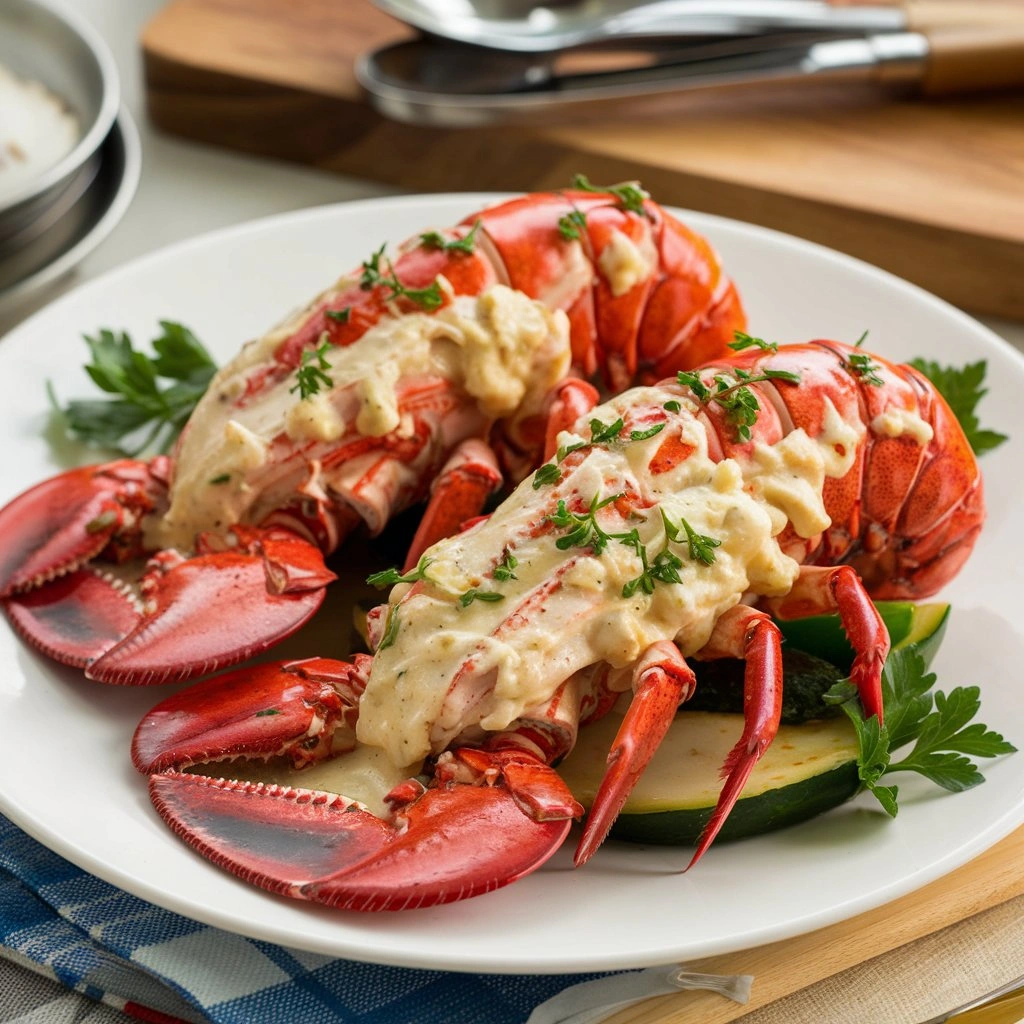 Creamy Garlic Butter Lobster Tails