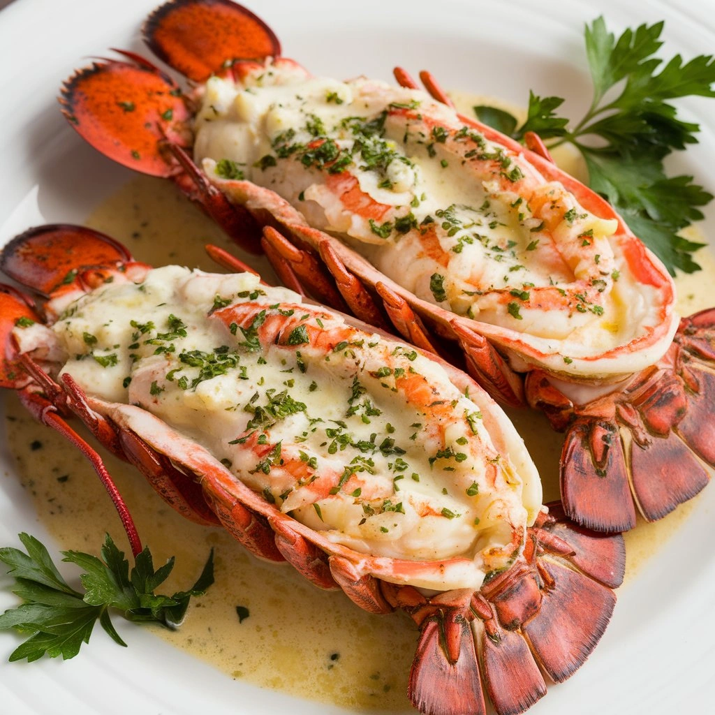 Creamy Garlic Butter Lobster Tails - tertiary view