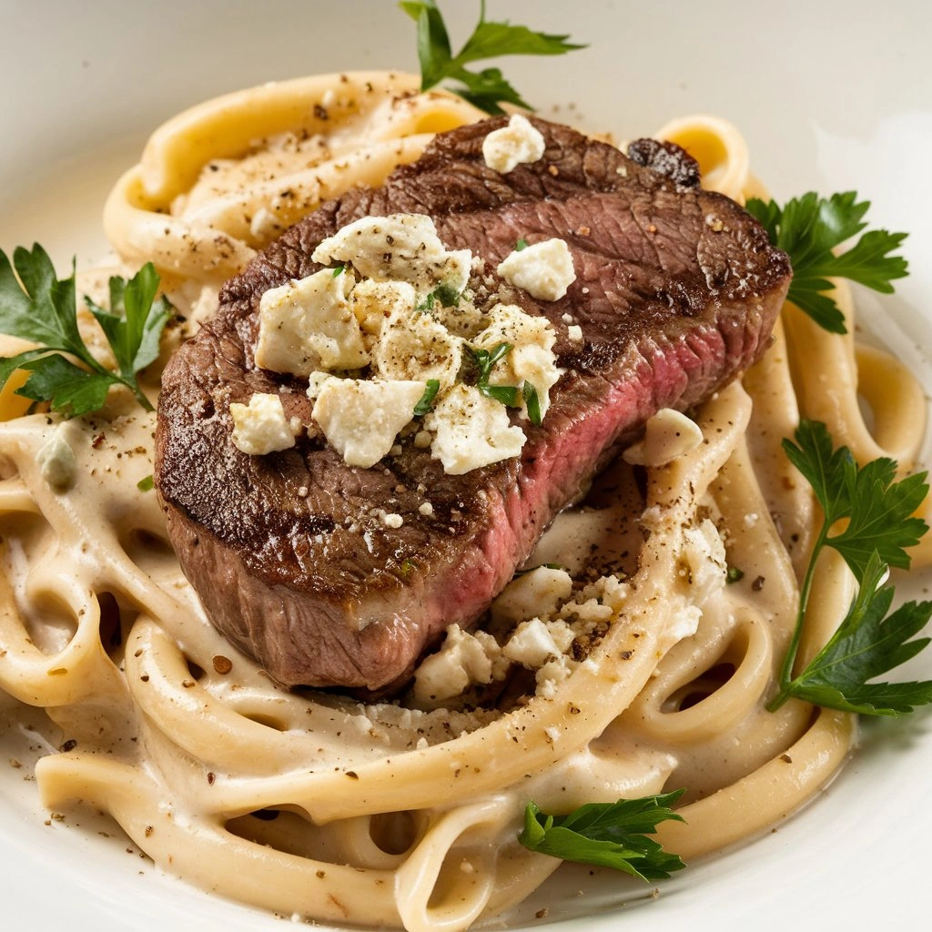Steak Gorgonzola Alfredo