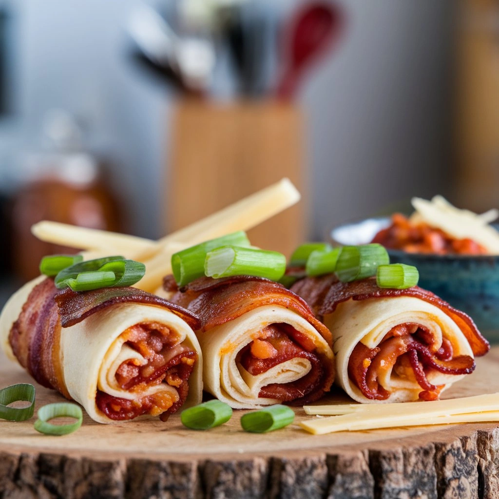 Cheesy Bacon and Green Onion Roll Ups - tertiary view