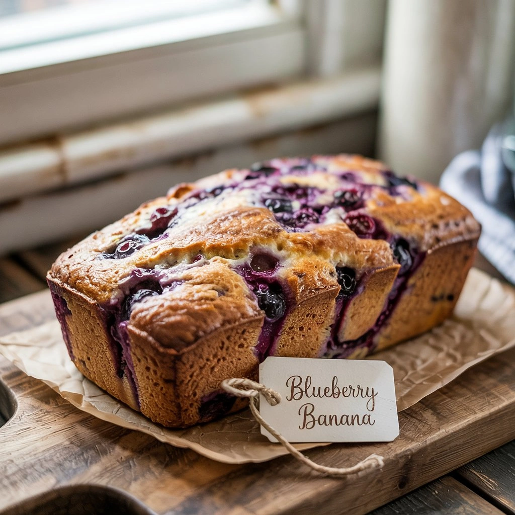Blueberry Banana Yogurt Loaf