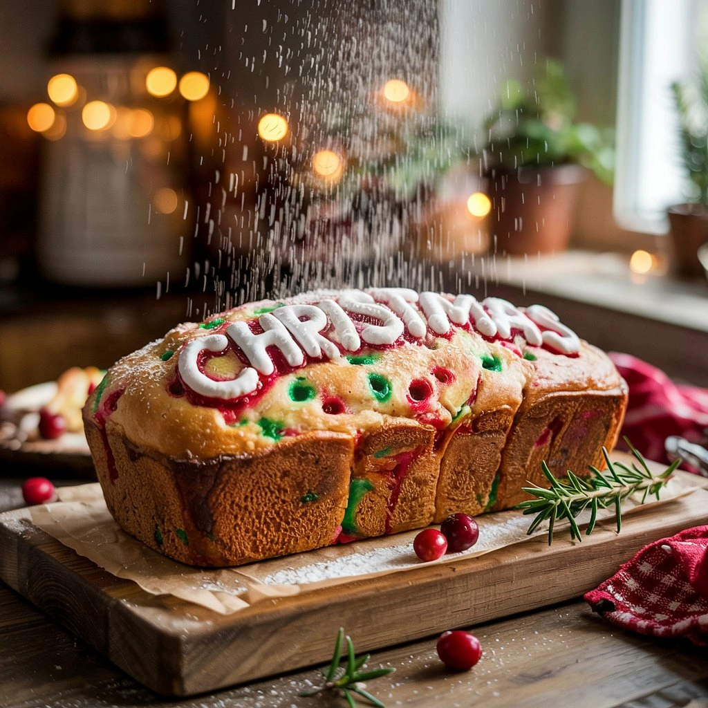 Christmas Funfetti Bread