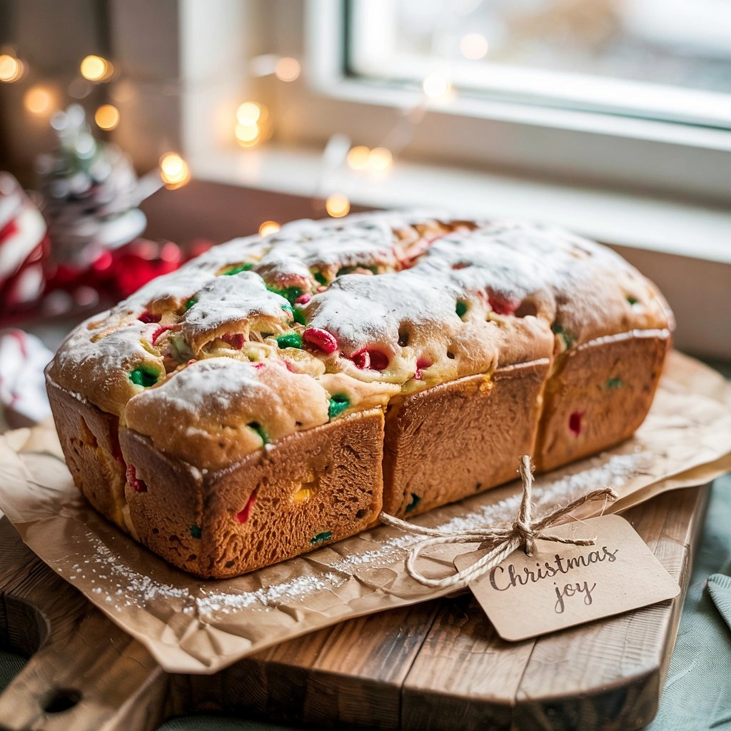 Christmas Funfetti Bread - secondary view
