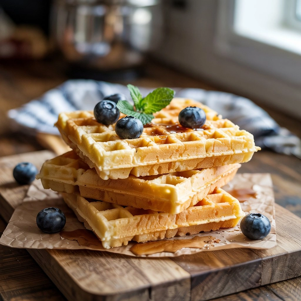 Crispy High Protein Waffles