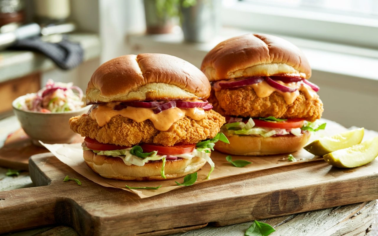 Crispy Chicken Sandwiches - secondary view