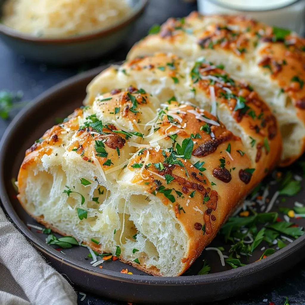 Italian Herbs and Cheese Bread - tertiary view