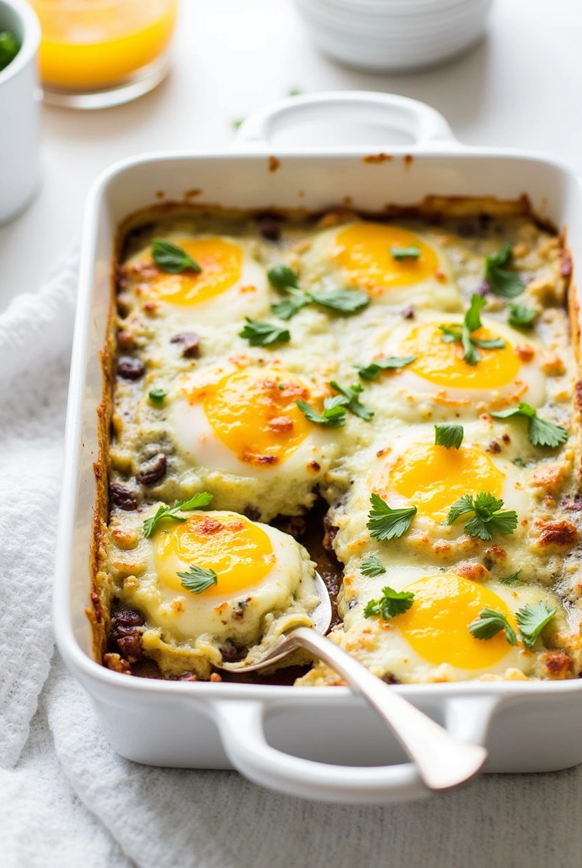 Black Bean and Egg Bake