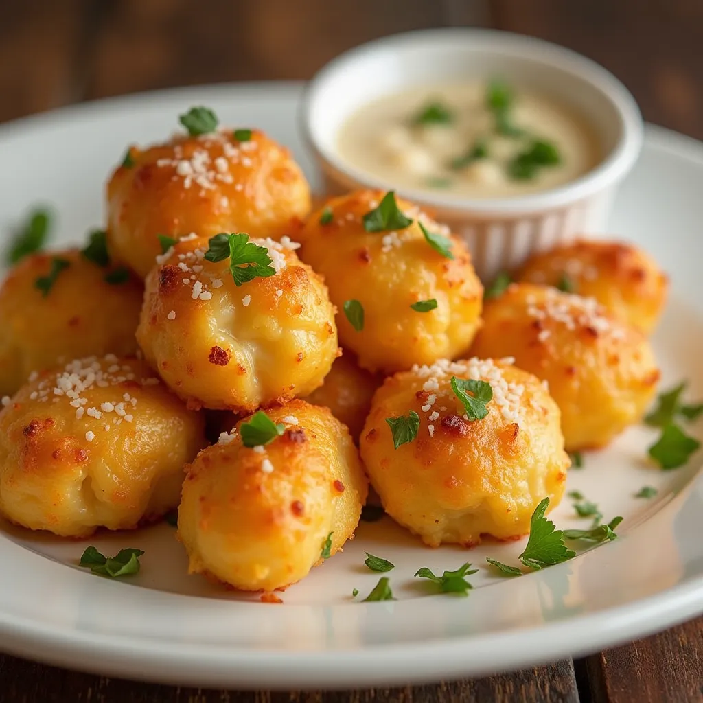 Cheesy Parmesan Mozzarella Bites - secondary view