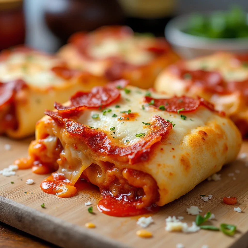 Cheesy Pepperoni Stromboli
