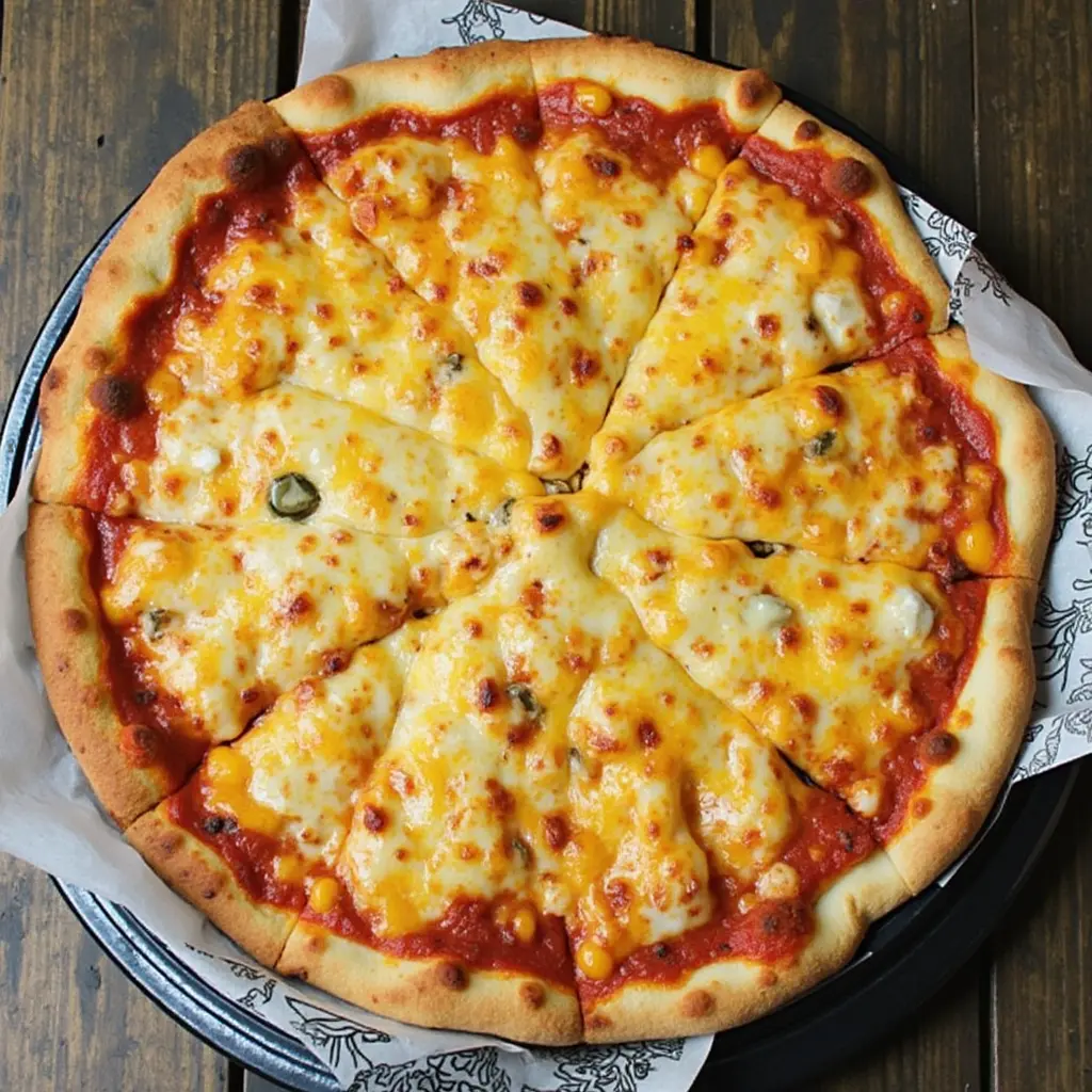 Cheesy Stuffed Pizza - tertiary view