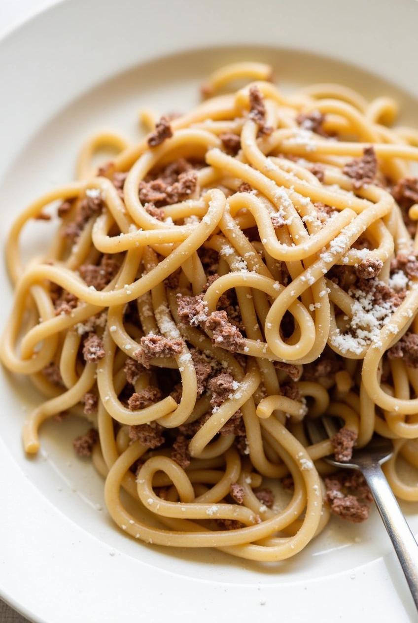 Chocolate Pancake Spaghetti