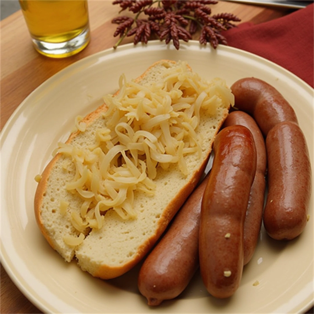 Classic Bratwurst with Sauerkraut